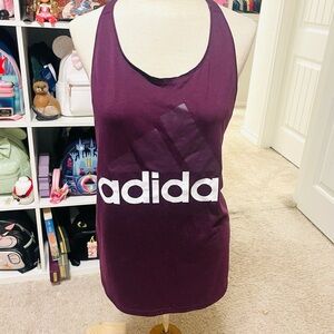 Adidas Women's Purple Racer Back Tank Top